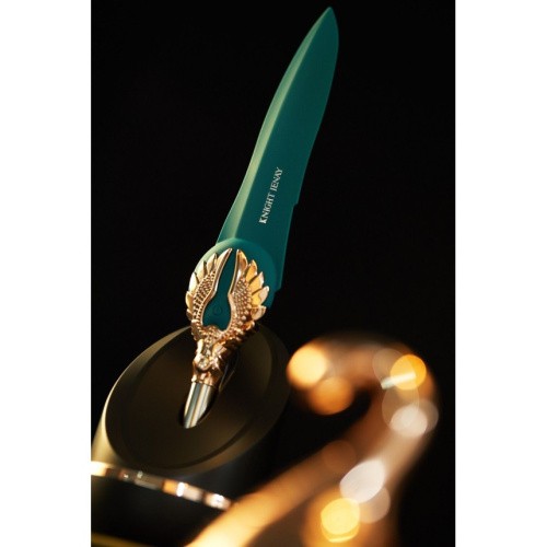 Knight Jenay Flowers & Sword - Вібратор з ніжною вібрацією (зелений) - купити в Києві, Україні
