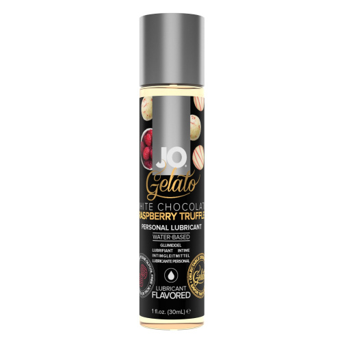 System Jo -  White Chocolate Raspberry Truffle - оральный лубрикант со вкусом белого шоколада с малиной, 30 мл