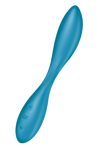 Satisfyer G-Spot Flex 1 - Гибкий вибратор с фиксацией формы, 19.5х3.2 см (голубой)