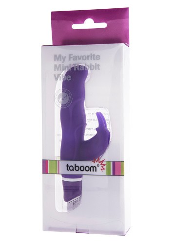 Taboom My Favorite Mini Rabbit - мини вибратор кролик, 12.5х2.5 см  (фиолетовый)