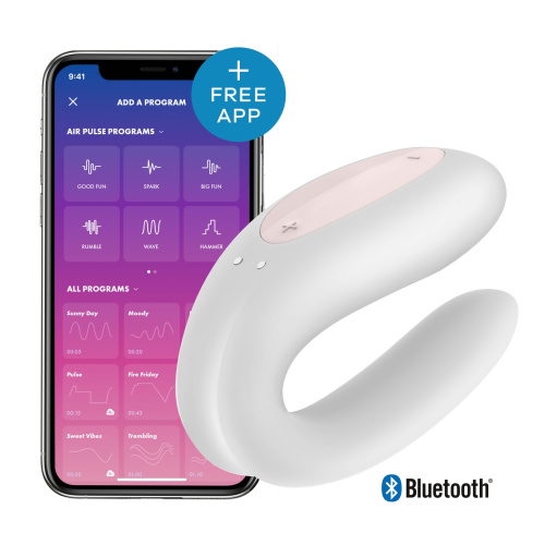 Вибратор для пар со смарт управлением Satisfyer Double Joy