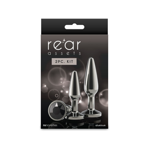 Набор анальных пробок NS Novelties Rear Assets - Tapered Trainer Kit - Gunmetal