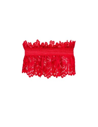 Obsessive Amor Cherris garter - Сексуальный гартер (красный)