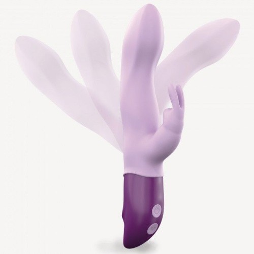 Love To Love Hello Rabbit Violet - вібратор-кролик з гнучким стволом та стимуляцією точки G, 12х4 см (фіолетовий) - купити в Києві, Україні