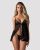 Сорочка бебі-дол Obsessive Blomentis babydoll & thong, M/L