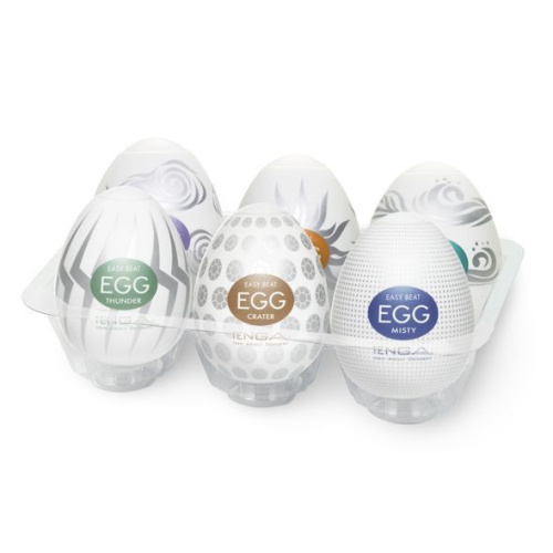 Набор мастурбаторов Tenga Egg Hard Boild Pack, 6 шт