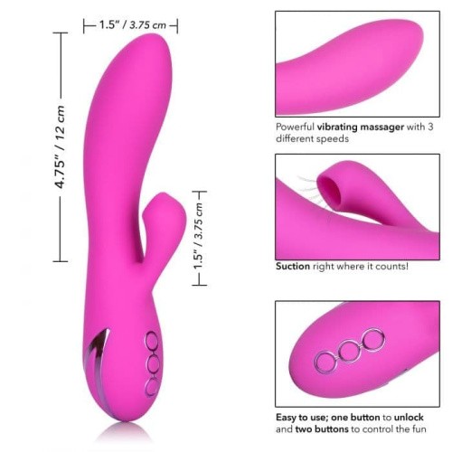 CalExotics Malibu Minx - перезаряжаемый вибратор кролик, 12х3.8 см