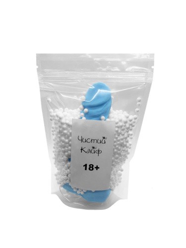 Чистий Кайф Blue size L - Крафтове мило-член з присоскою, 16,5 х3,8 см (блакитний) - купити в Києві, Україні