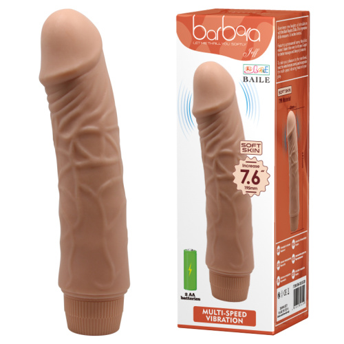 Вибратор Barbara Jeff Vibrator Flesh, 19,5 см