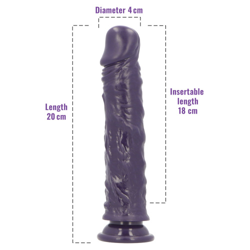 Фалоімітатор з ароматом ожини - Toyz4lovers Delicious Dildo Berries, 20 см - купити в Україні | Секс шоп SEX-SHOP.ua