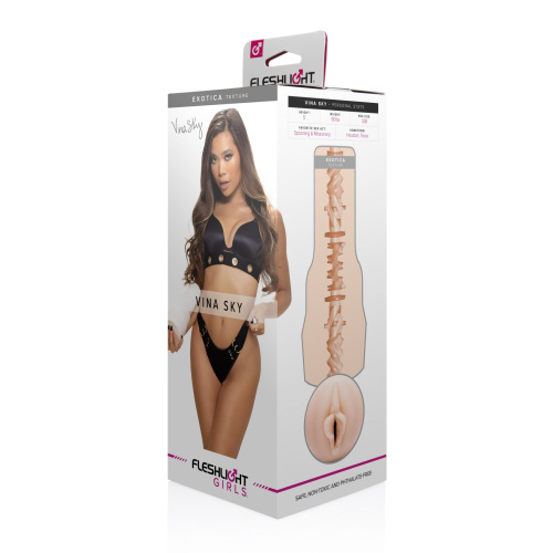 Fleshlight Girls: Vina Sky - Exotica - мастурбатор, 22х2 см (тілесний) - купити в Києві, Україні