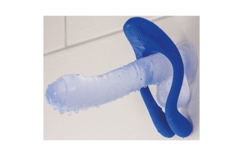 StRubber BeauMents Doppio - многофункциональный вибратор, 13х4.5 см (синий)