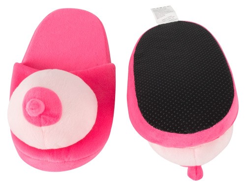 Busen-Puschen Pink - Домашні капці з шикарними грудьми (рожевий) - купити в Києві, Україні