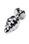 Toyfa Metal Silver anal plug with blue gem - витая серебристая анальная пробка с кристаллом, 7.2х2.9 см (синий) Toyfa Metal Silver anal plug with blue gem - витая серебристая анальная пробка с кристаллом, 7.2х2.9 см (синий)