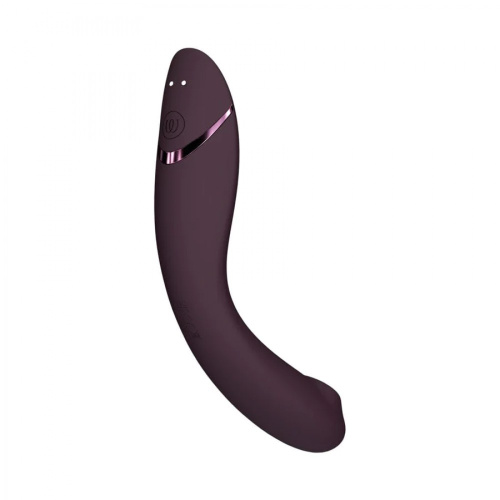 Womanizer OG + Лубрикант 50 мл - Вибратор для точки G c вакуумной стимуляцией, 17.6х3.9 см (баклажановый)