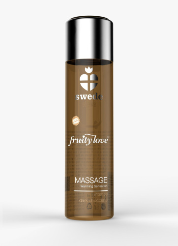 Массажное масло Swede Fruity Love Intense Dark Chocolate, 120 мл (черный шоколад)