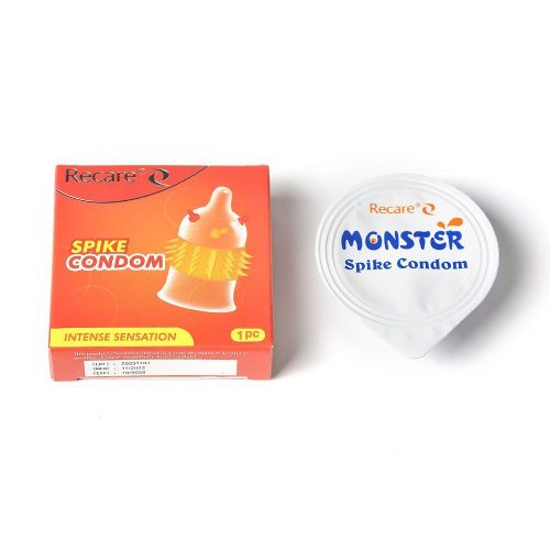 Насадка на член Recare Spike Condom Orange (з вусиками та шипами) - купити в Україні | Секс шоп SEX-SHOP.ua