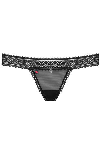 Obsessive 862-THO-1 - сексуальные стринги, L/XL (чёрный)