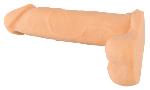 Nature Skin Real Dong реалистичный фаллоимитатор с мошонкой, 20х4.5 см