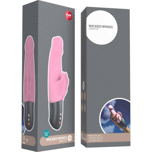 Fun Factory Wicked Wings - вибратор-кролик, 19.8х3.7 см (розовый)
