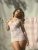 Leg Avenue-Strappy Lace mini dress White - Белое кружевное платье, OS