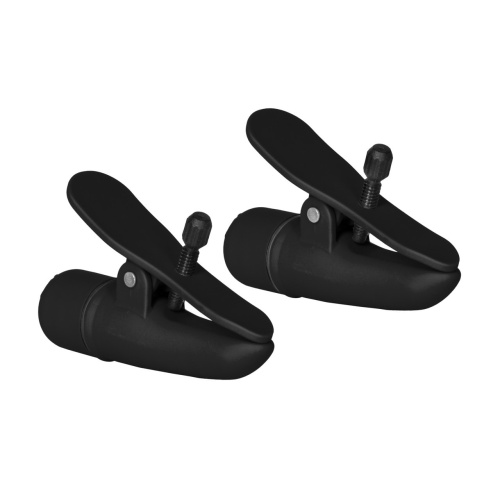CalExotics Nipplettes - Виброзажимы для сосков, 7х2 см (черный)