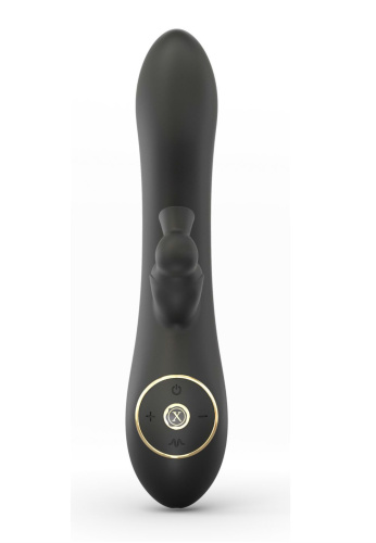 Dorcel Divine Rabbit - Вакуумный вибратор кролик, 20.5х3.5 см (чёрный)