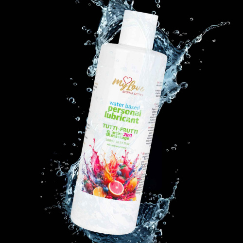 2в1 лубрикант и массажный гель - MyLove Aroma Series Intim&Massage Tutti-Frutti, 300 мл