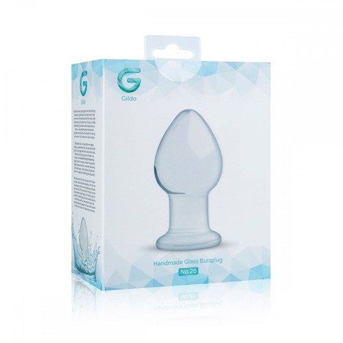 Gildo Glass Buttplug No. 26 стеклянная анальная пробка, 9х4.5 см