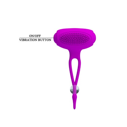 Pretty Love Bancroft Nipple Vibrator - Стимуляторы для сосков с вибрацией, 9 см (фиолетовый)