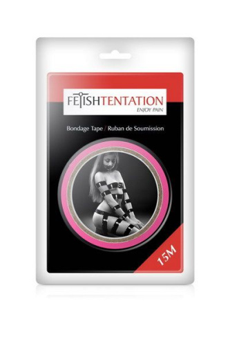 Fetish Tentation Fuchsia - Скотч для бондажа, 15м
