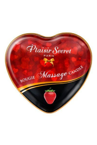 Plaisir Secret Strawberry - Массажная свеча с ароматом клубники, 35 мл