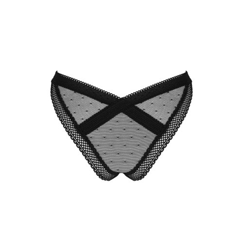 Obsessive Estiqua panties - Трусики еротичні, M/L (чорний) - купити в Києві, Україні