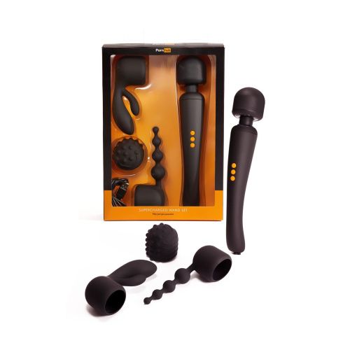 Pornhub Supercharge Wand Set-вібромасажер з насадками - купити в Києві, Україні