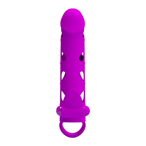Удлиняющая насадка на член Pretty Love Vibrating Penis Sleeve, + 1,7 см