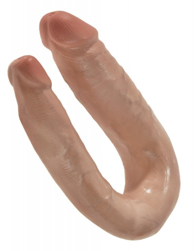 King Cock  U-Shaped Small Double Trouble фаллоимитатор 12.7х2.8 см.