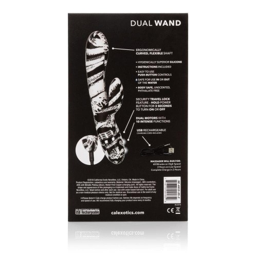 CakExsotics Hype Dual Wand - вибратор кролик, 11.5х3.3 см