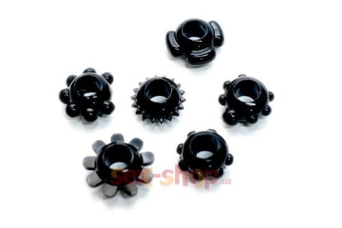 Насадка Joy Rings, 1шт  (черный)