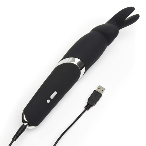 Happy Rabbit Rechargeable Wand Vibrator вібратор мікрофон з кролячими вушками, 26.6х4.6 см - купити в Києві, Україні