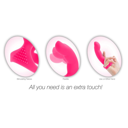 Simple & True Extra Touch Finger Dong - Насадка на палец, 12.5х3 см (розовая)