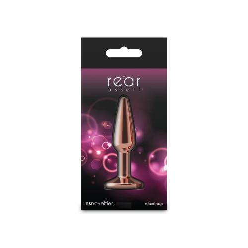 Анальная пробка NS Novelties Rear Assets Tapered Rose Gold, S