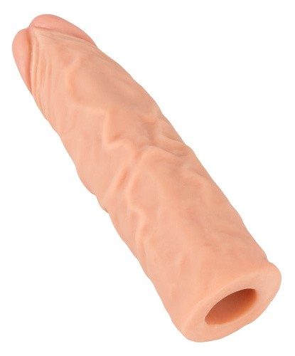 Nature Skin Extension Sleeve - Насадка на пенис, +3 см (телесный)