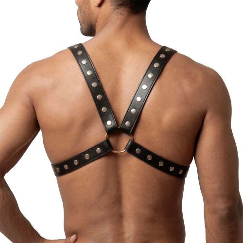 Мужская портупея Art of Sex - Spartacus, натуральная кожа, XS-M