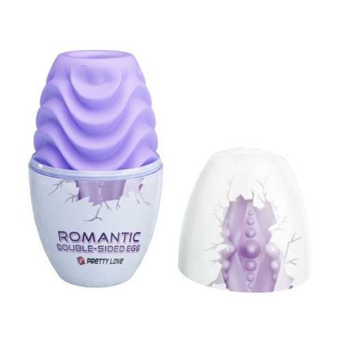 Pretty Love Romantic Double Sided Egg Masturbator - Мастурбатор, 8,6х4.6 см (фиолетовый)