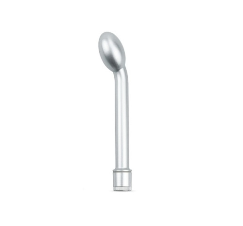 LoveToy G Spot vibrator Silver - Вибратор для точки G, 21х3.5 см