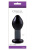 Ns Novelties Crystal Premium Glass - Большая анальная пробка, 10х4 см (чёрный) Ns Novelties Crystal Premium Glass - Большая анальная пробка, 10х4 см (чёрный)