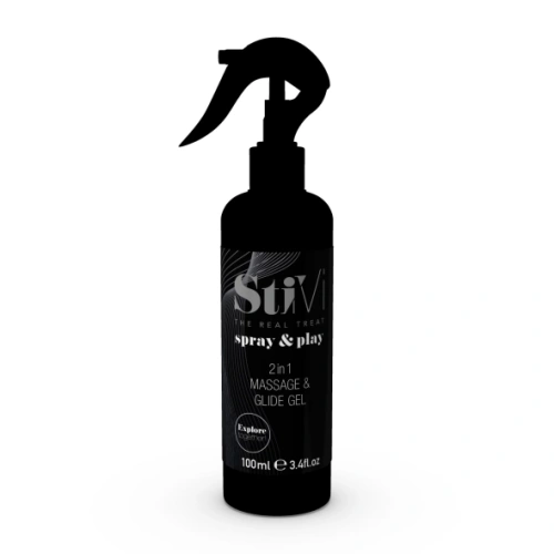 Лубрикант и масажный гель StiVi spray&play 2 in 1 100мл