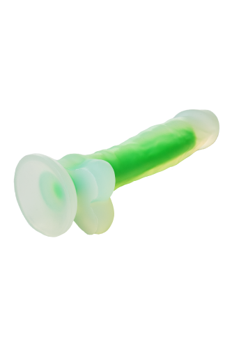 Dream Toys Radiant Glow In The Dark Soft Dildo - Фаллоимитатор, 17,5 см (зеленый)