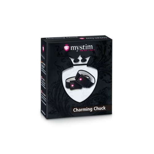 Mystim Charming Chuck - Утяжка для пеніса з двома регульованими ременями з електродами - купити в Києві, Україні
