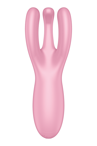 Satisfyer Threesome 4 - Вібратор для клітора, 14х5.6 см (рожевий) - купити в Києві, Україні